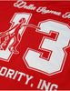 Delta Sigma Theta ΔΣΘ Sequin Football Jersey Red
