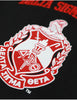 Delta Sigma Theta ΔΣΘ Football Jersey Black
