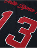 Delta Sigma Theta ΔΣΘ Fitted Football Jersey Black