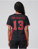 Delta Sigma Theta ΔΣΘ Fitted Football Jersey Black