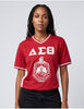 Delta Sigma Theta ΔΣΘ Fitted Football Jersey Red