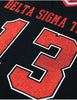Delta Sigma Theta ΔΣΘ Glitter Long Sleeve Jersey Black