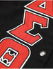 Delta Sigma Theta Twill Racing Jacket Black