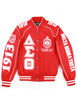 Delta Sigma Theta Twill Racing Jacket Red