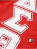 Delta Sigma Theta Twill Racing Jacket Red