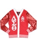Delta Sigma Theta Sequin Cardigan Red
