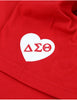 Delta Sigma Theta ΔΣΘ Sequin Patch Tee Red