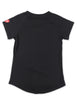 Delta Sigma Theta ΔΣΘ V Neck Glitter Tee Black