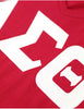 Delta Sigma Theta ΔΣΘ V Neck Glitter Tee Red