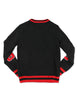 Delta Sigma Theta V-Neck Sweater Black
