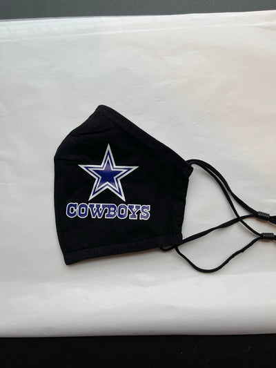 Dallas COWBOYS Face Mask with Adjustable Ear Loops