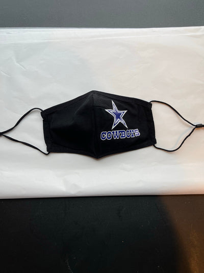 Dallas COWBOYS Face Mask with Adjustable Ear Loops