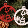 Delta Sigma Theta Bling Christmas Ornaments