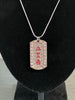 Delta Sigma Theta Bling Rhinestone Dog Tag Necklace