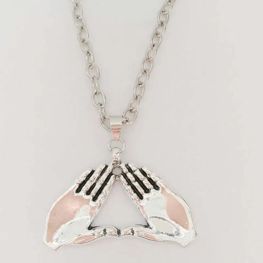 Delta Sigma Theta Hand Sign Necklace – D9 Greeks
