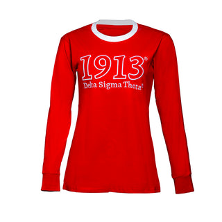 Delta Sigma Theta Long Sleeve Tee Red