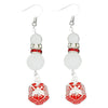 Delta Sigma Theta Pearl Shield Earrings