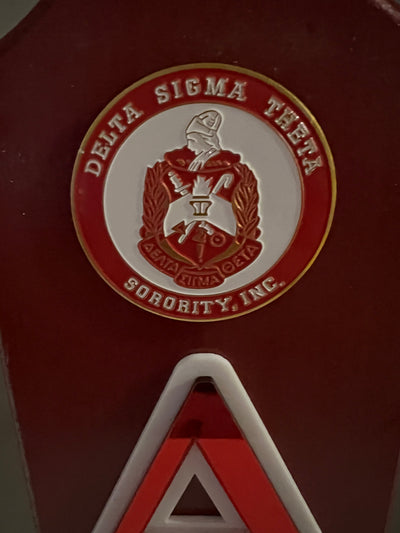 Delta Sigma Theta Wooden Paddle Red