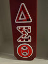 Delta Sigma Theta Wooden Paddle Red