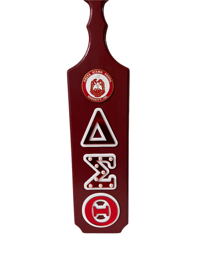 Delta Sigma Theta Wooden Paddle Red