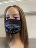 Denver Broncos Bling Rhinestone Face Mask Front Logo Clear Letters
