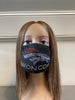 Denver Broncos Bling Rhinestone Face Mask Front Logo Clear Letters