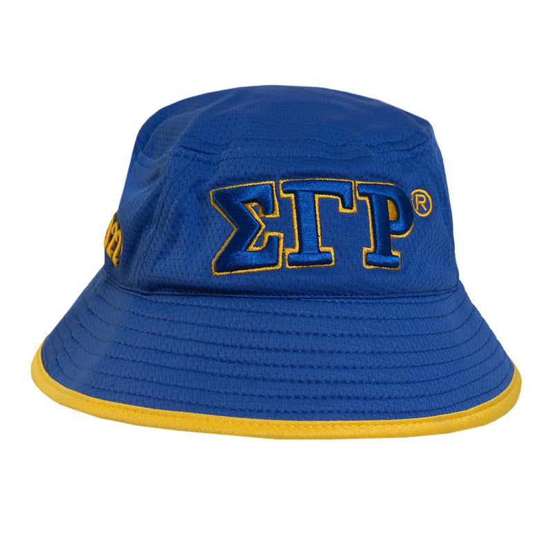 Sigma Gamma Rho Flexfit Bucket Hat Blue