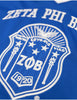 Zeta Phi Beta Football Jersey Blue