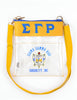 Sigma Gamma Rho Greek Letters Clear Crossbody Bag Gold (Copy)