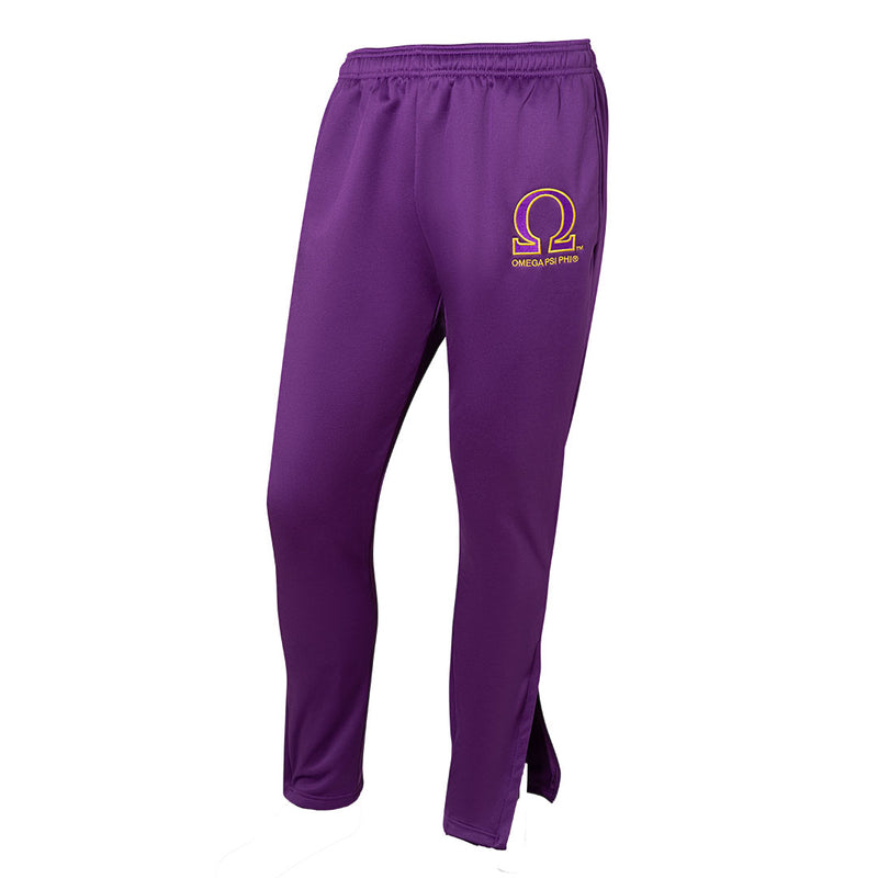 Omega Psi Phi Elite Trainer Jogger Pants With Zippered Leg Opening