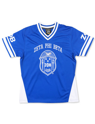 Zeta Phi Beta Football Jersey Blue