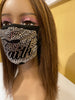 Faith Crystal Color Full Rhinestone Face Mask