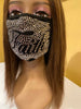 Faith Crystal Color Full Rhinestone Face Mask