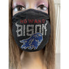 Howard University Bison Rhinestone Bling Rhinestone Face Mask