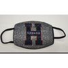 Howard University Rhinestone Bling Face Mask Blue