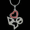Delta Sigma Theta Crystal Heart Necklace