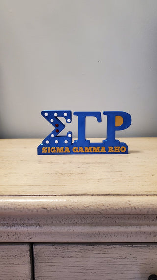 Sigma Gamma Rho Desk Plate