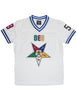 OES Eastern Star Bling Football Jersey White
