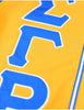 Sigma Gamma Rho Baseball Jersey Gold