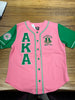 Alpha Kappa Alpha Baseball Jersey Pink