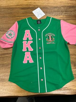 Alpha Kappa Alpha Baseball Jersey Green