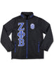 Zeta Phi Windbreaker Jacket Black