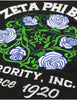 Zeta Phi Windbreaker Jacket Black