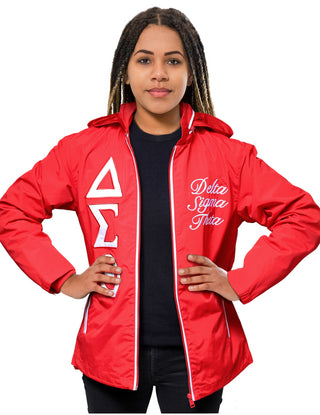 Delta Sigma Theta Windbreaker Red