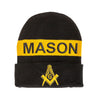 Masonic Knit Embroidered Beanie Cap