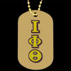 Iota Phi Theta Double Side Dog Tag Necklace
