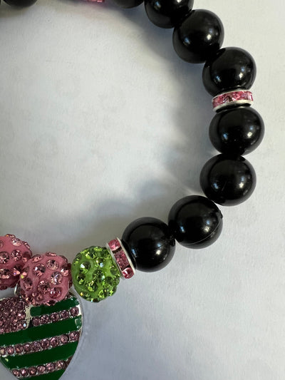 Kamala Harris Heart Of America Bling Bracelet Black