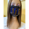 Living My Blessed Life Bling Face Mask Gold