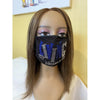 Living My Blessed Life Rhinestone Bling Face Mask Blue