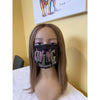 Living My Blessed Life Rhinestone Bling Face Mask Pink